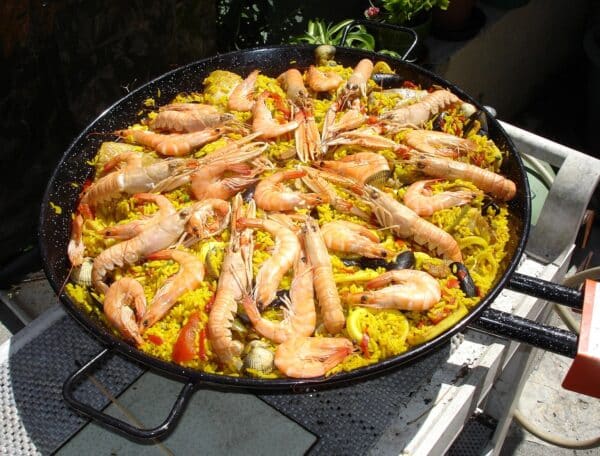 cuisine, espagnol, paella